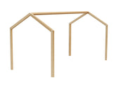 Toit de lit enfant en bois 70 x 140 Hêtre Verni - Confort